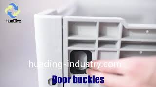 China Factory heavy duty solid collapsible folding plastic pallet box