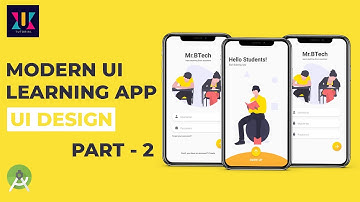 Modern Learning App UI Design in Android Studio | Part-2 | UiUX Tutorial