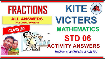 KITE VICTERS STD 06 Mathematics Class 20 ACTIVITIES ANSWERS SOLUTIONS ENGLISH MEDIUM