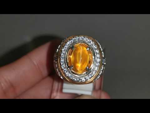 Di jual Batu Cincin Mata Kucing Silimanite Cat Eye Srilangka asli (Kode 1615) Kode Barang : 1615 Nam. 