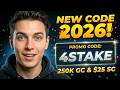 Stake US Promo Code 4STAKE — New Exclusive 250K GC Stake Bonus (best stake us code 2026)