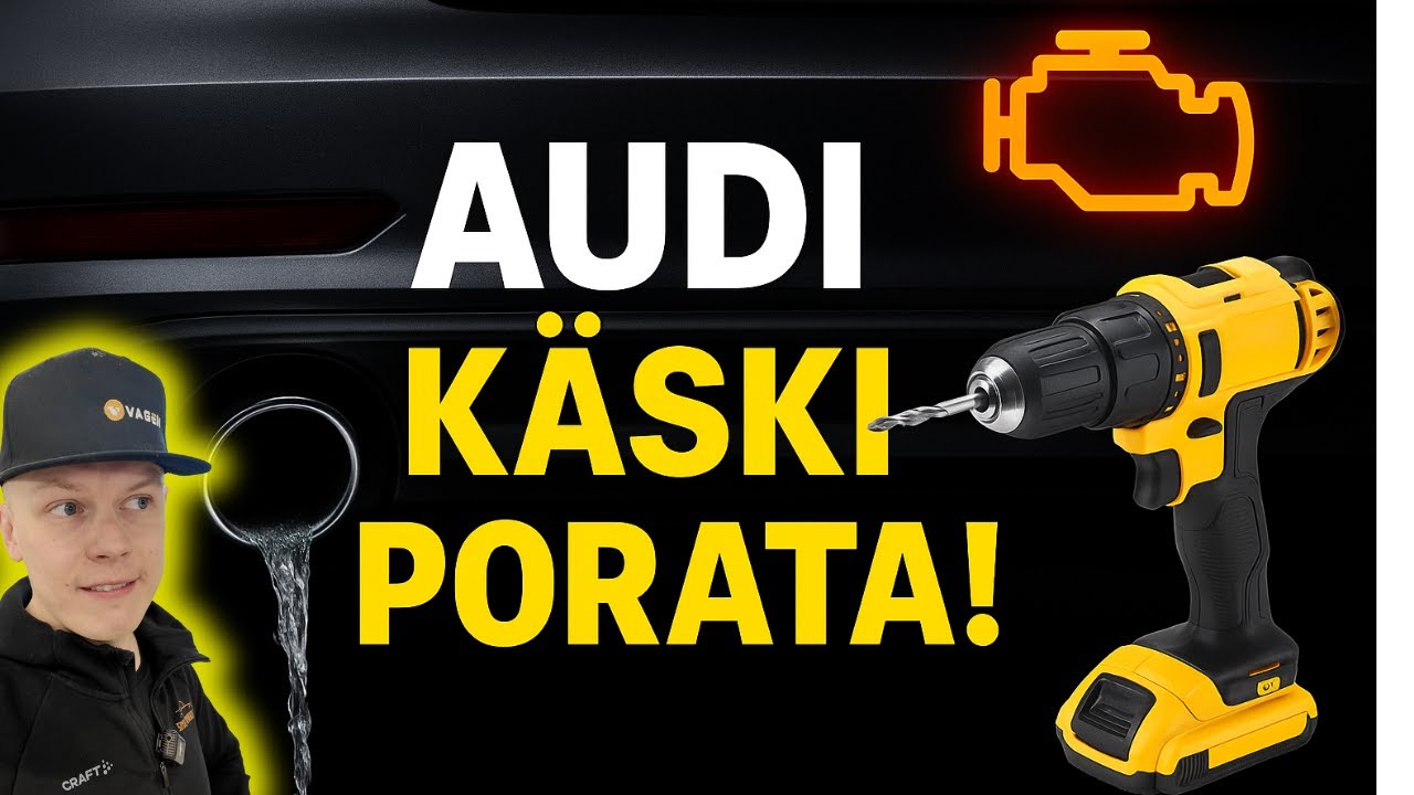 Audi antoi ohjeen: PORAA REIKÄ PAKOPUTKEEN?! - Partikkelitunnistimen mystinen vika selvisi