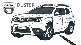 Easy Drawing Dacia Duster I Kolay Dacia Duster Nasıl Çizilir? How To Draw Duster