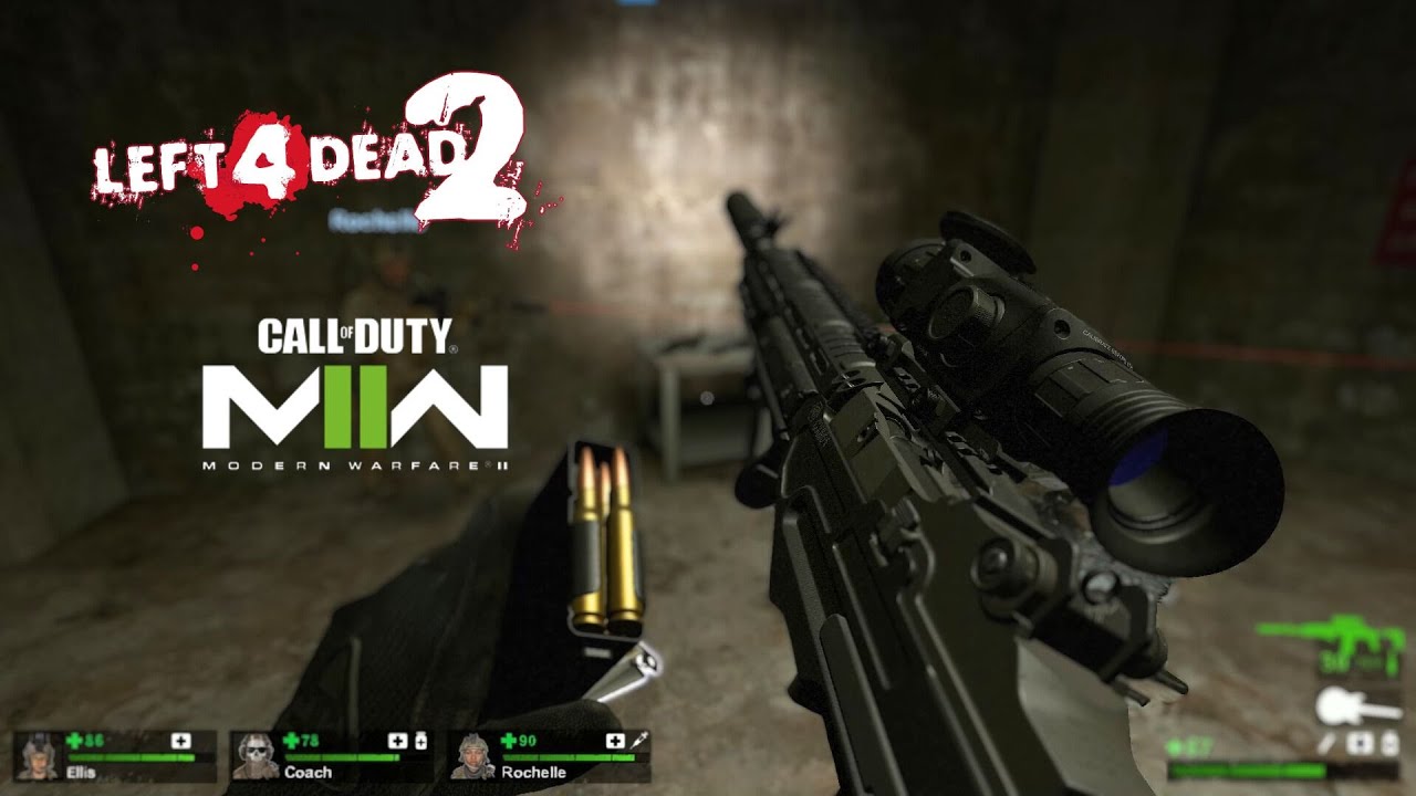 Dead Two Cod left 4 dead 2 COD:MW2022 EBR-14 Night Ops - YouTube
