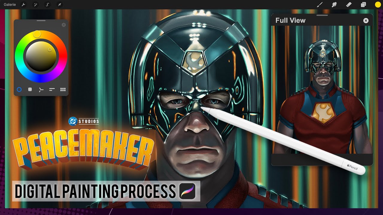 PEACEMAKER | Digital Art Painting Process Procreate Timelapse | DC ...