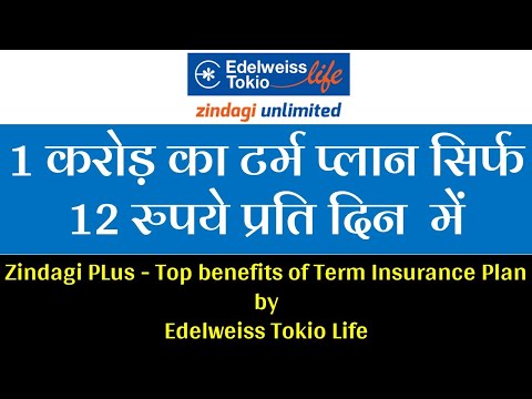 Zindagi PLus - Top benefits of Term Insurance Plan by Edelweiss Tokio Life