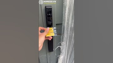 Khóa cửa thông minh cho cửa sắt lùa chống nước, mở cửa bằng Face ID #khoadientu