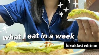 what I eat in a week (breakfast edition) | work from home philippines
