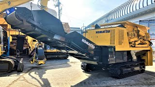 【自走式スクリーン】コマツ製 BM545S-2 動作動画