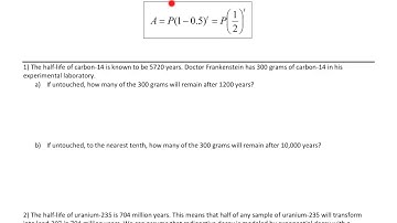 Exponent Word Problems Day 2