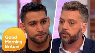 Amir Khan Comes FacetoFace with I'm A Celeb Campmate Iain Lee | Good Morning Britain