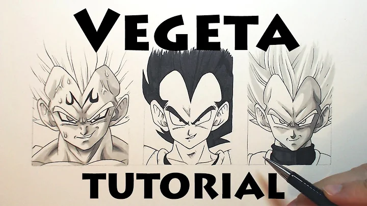 How To Draw VEGETA | VERY EASY - 3 Different Style...