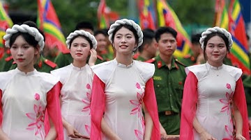 Trống hội 500 Sinh viên HVCS và phần trình diễn của Đoàn Nghi lễ CAND tại Vinh Quang CAND Việt Nam