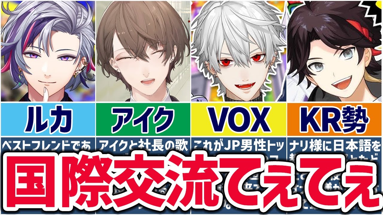 🌈にじさんじ🕒JPライバーと海外ライバーの国際交流まとめ！(にじさんじEN/KR)【ゆっくり解説】