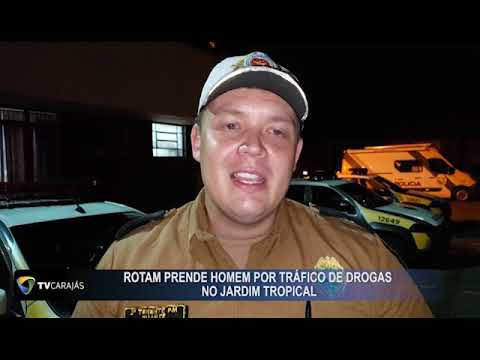 ROTAM prende homem por tráfico de drogas no Jardim Tropical