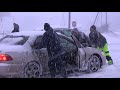 02-17-2021 Memphis, TN - Cars Stuck at I55 Ramp - Pedestrians Push - Heavy Snow