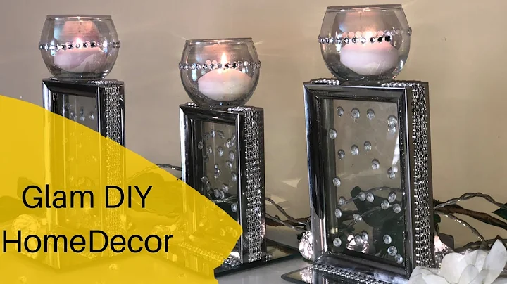 Glam Dollar Tree DIY || ZGallerie Inspired Candle Holder Decor