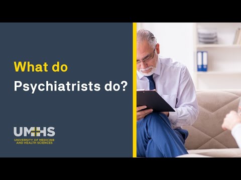 Video: Wat moet een psychiater doen?