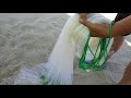 투망파지법 - 양손치기 2 (양손 모아 치기) how to throw cast net