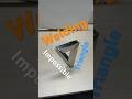 I just weld an impossible triangle #welding #welder #laserwelding #metalart #diy #xtoolmetalfab