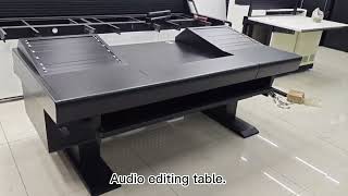 Audio editing table.