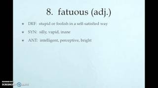 Unit 8 Vocab Level G English 4A