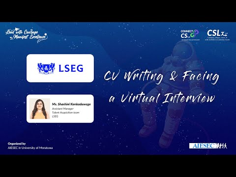 CV Writing & Virtual Interviews | LSEG | Path to Success by AIESEC in University of Moratuwa