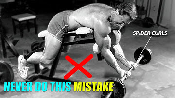 5 Silly Mistakes You Make on Biceps: Spider Curls
