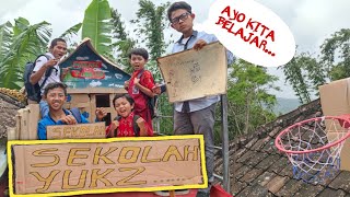 BIKIN RUMAH KARDUS 24 JAM DIATAS BALKON PART 7! | Mikael TubeHD