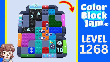 Color Block Jam Level 1268 Solution Walkthrough