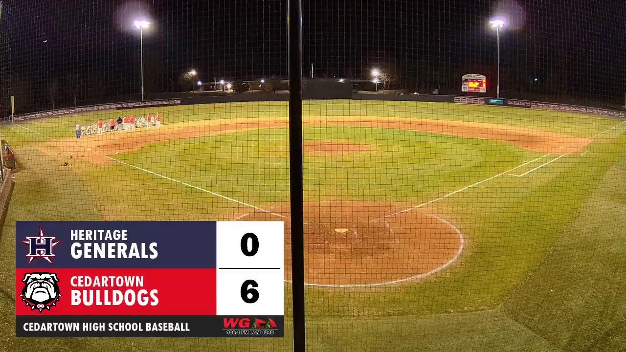BASEBALL Cedartown Bulldogs vs. Heritage Generals (Game 2) YouTube