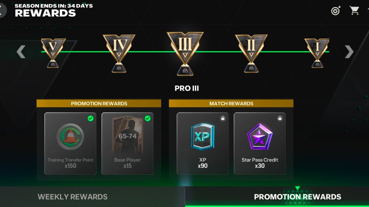 I reached Pro III in FC Mobile 😍⚽#95