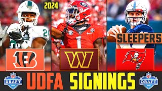 10 Sleeper NFL UDFA Signings | 2024 NFL Undrafted Free Agent Signings