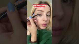 Hala eyeliner yapamayan var mıı #merveeben