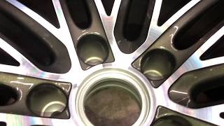 Porschefelge Nach Der Bearbeitung Strahlen, Lackieren, Cnc- Glanzdrehen, Klarlackbeschichten