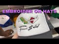 How to embroider on hats