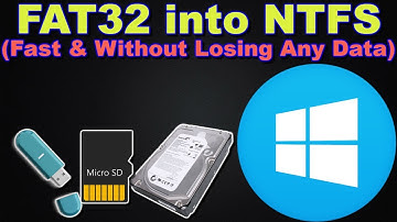 Convert Fat32 to NTFS Fast and Without Losing Any Data