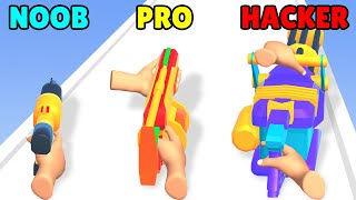 NOOB vs PRO vs HACKER in Gun Plus Fever!