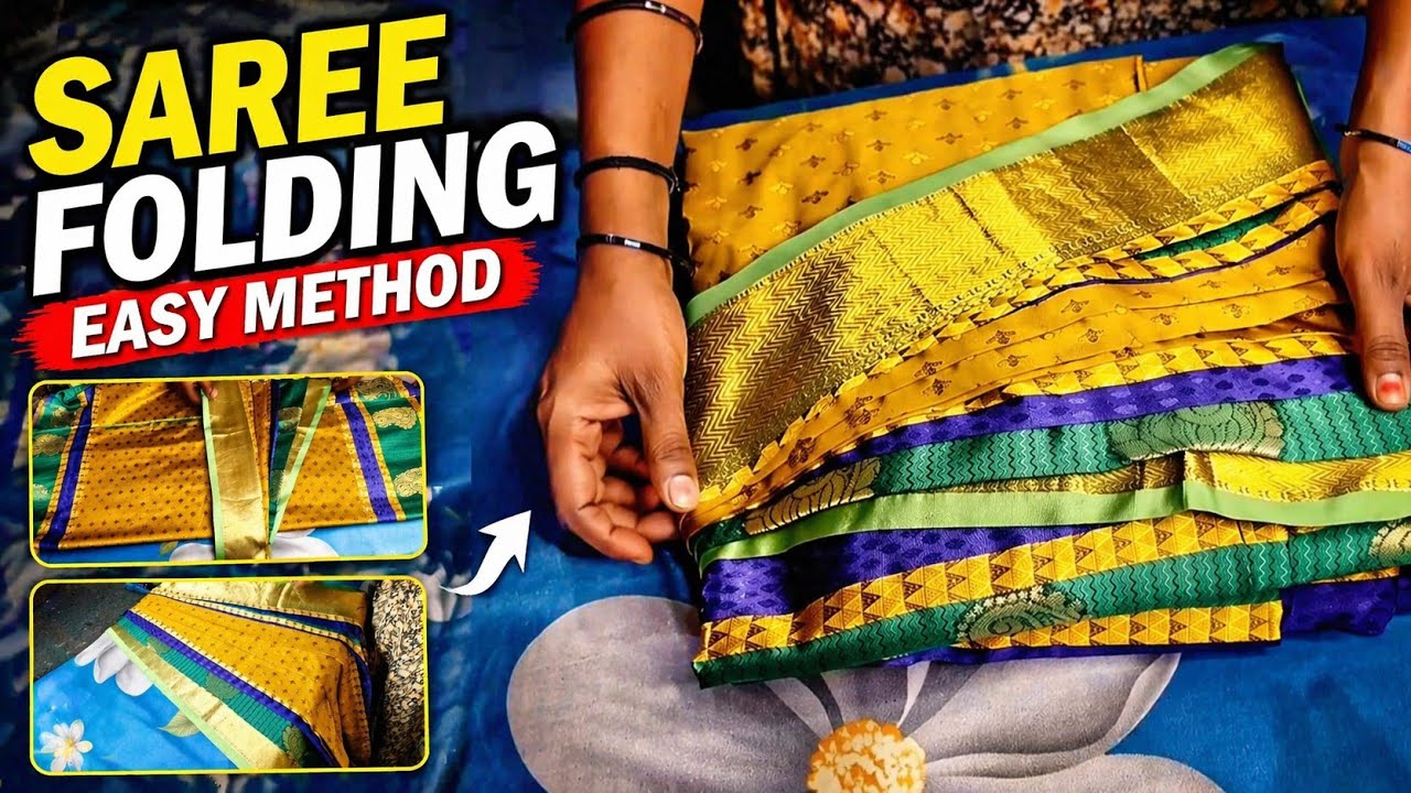 👌Perfect Saree Free Plating|ಸೀರೆ ಫ್ರೀ ಪ್ಲೇಟಿಂಗ್ & ಸೀರೆ ಬಾಕ್ಸ್ ಫೋಲ್ಡಿಂಗ್ |Easy Saree Folding Tutorial