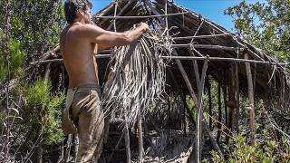 How to Build a Primitive Palm Thatched Hut that's Really Comfortable