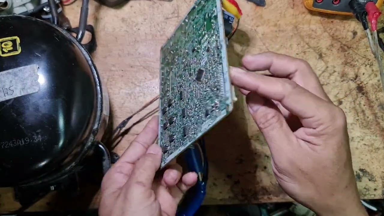 Hướng dẫn sửa board tủ lạnh Panasonic inverter vừa phá băng vừa cấp điện máy nén.