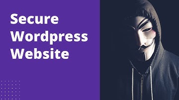 How to secure a wordpress website | Pashto