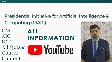 PIAIC Course content for all Quizes (1,2,3) | AI,CNC,IOT