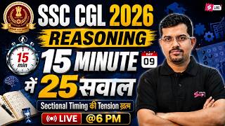 Ssc Cgl Reasoning 15 Min 25 Questions  Ssc Cgl Reasoning Classes 2026  Reasoning By Vinay Tiwari