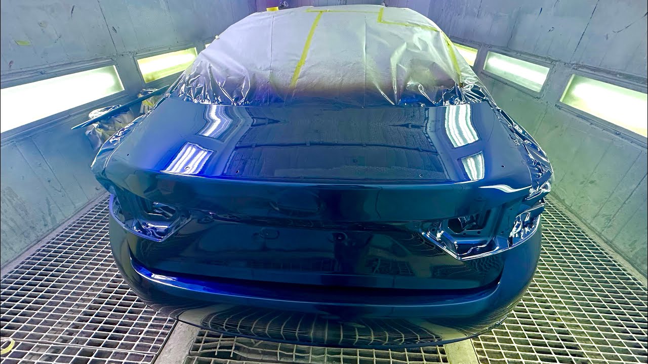 Blue lexus🔴Professional spray painting car