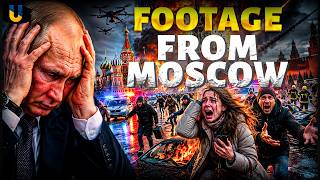 New VIDEO from BURNING Moscow! Russians' REACTION to the explosions!