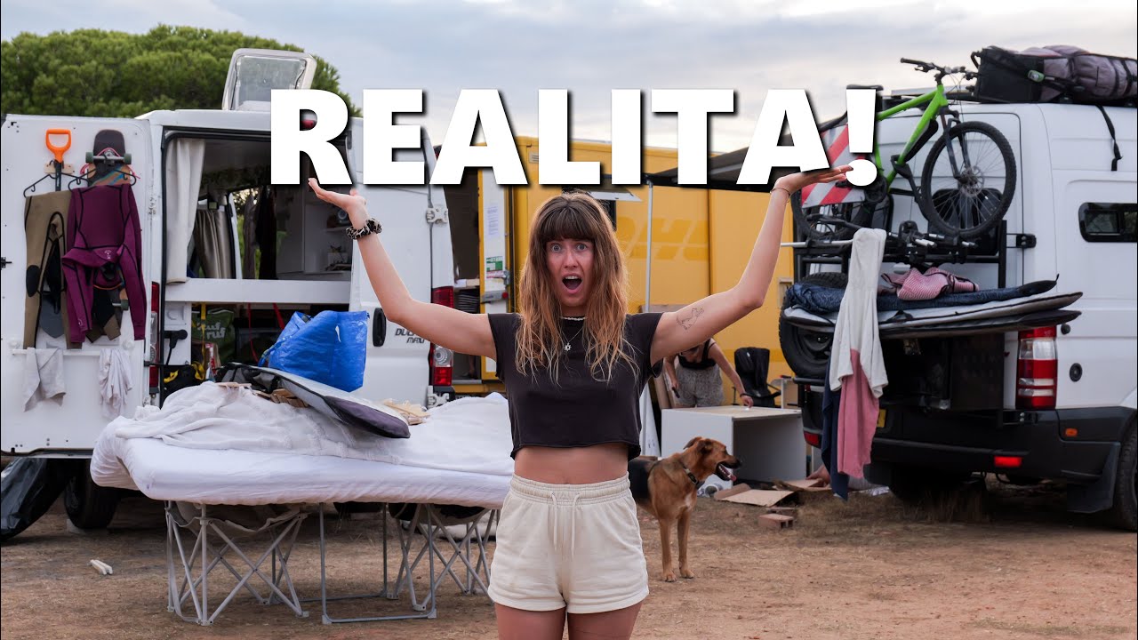 Opravujeme postel a jíme z kontejneru! Autentický Vanlife Portugalsko
