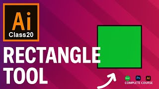 Rectangle Tool - Adobe Illustrator CC Tutorial Urdu/Hindi