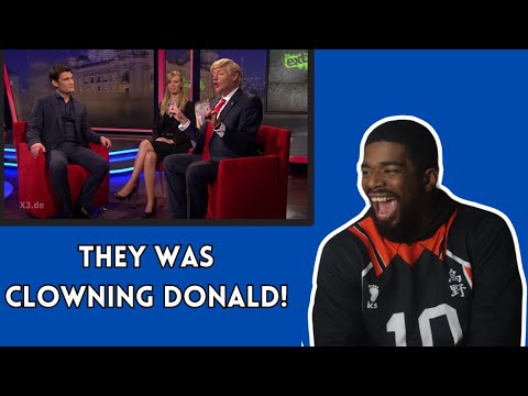 AMERICAN REACTS TO Christian Ehring Conversation With Donald Trump | extra 3 | NDR