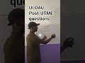 Let's solve this UI and OAU Post-UTME Past question together. #postutme #ui #oauth #oou #aspirants .